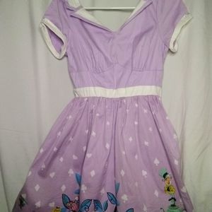 Hot Topic Retro Alice in Wonderland Dress